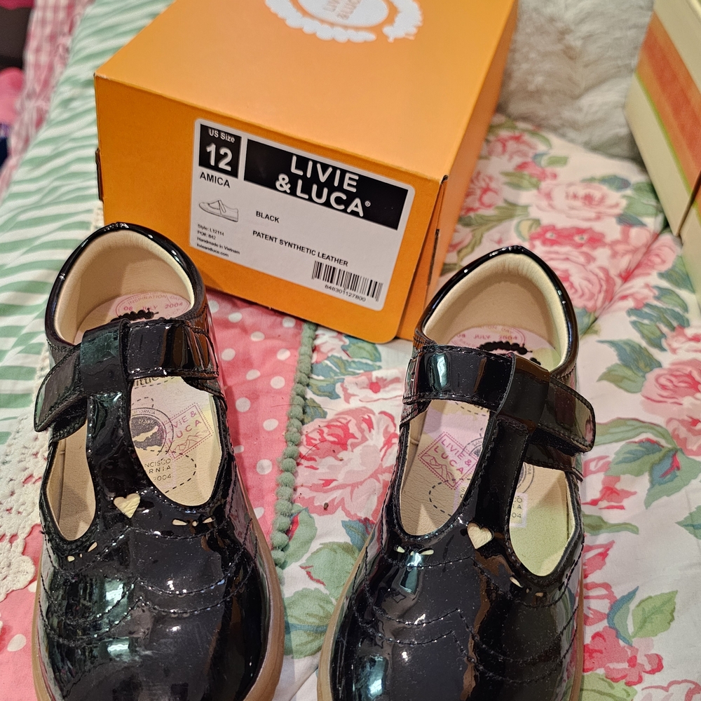Livie & Luca Shiny Black Dress Shoes